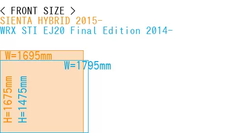 #SIENTA HYBRID 2015- + WRX STI EJ20 Final Edition 2014-